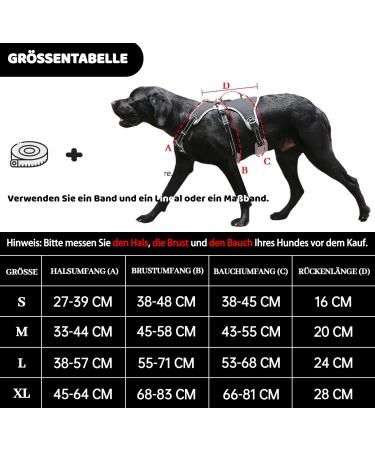 Belpro Multi-Purpose Dog Harness - No Pull Reflective Adjustable Vest for Large Dogs - Durable Handle & Dog Dishes (1 Pack Black) - Buy Online on GoSupps.com