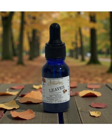 Autumn Leaves Fall Winter Essential Oil Blend Orange Patchouli & Spruce | Made in USA Clean Ingredients Aromatherapy Home Fragrance Pefect for Diffusers Shower Aromatherapy Made in USA 15 ML