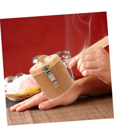 Solustre Moxibustion Massage Device - Adjustable Wooden Case & Stainless Steel Tools for Effective Moxibustion Therapy - Buy Online on GoSupps.com