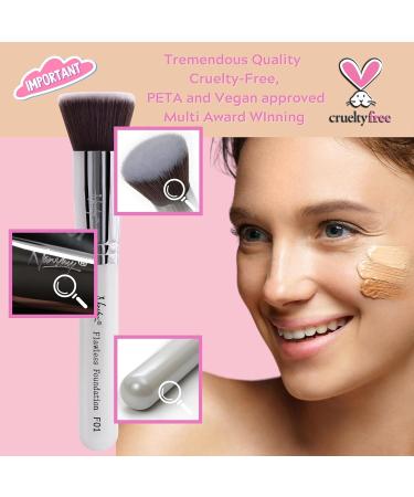 Buy Nanshy Flawless Flat Foundation Brush - Vegan & Cruelty-Free | Smooth Blending for Powder Cream & Liquid Makeup - International Shipping Available - Buy Online on GoSupps.com