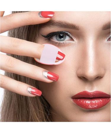 Andiker 6Pcs Finger Powder Puff Make Up Sponges - Reusable Mini Wet Dry Makeup Tool for Foundation Concealer - Cosmetic Sponge for Women Girls (Black+Pink) - Buy Online on GoSupps.com