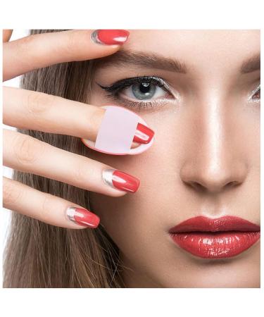 Buy WishLotus 6Pc Mini Finger Powder Puff Set - Drop-Shaped Makeup Sponges for Foundation & Setting | Reusable Loose Powder Puffs in Black & Pink - Perfect for Women & Girls | Fast International Shipping - Buy Online on GoSupps.com