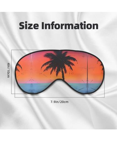 Tropical Sunset Print Unisex Eye Mask - Soft Light-Blocking Comfortable Sleep Mask for International Shipping - Buy Online on GoSupps.com