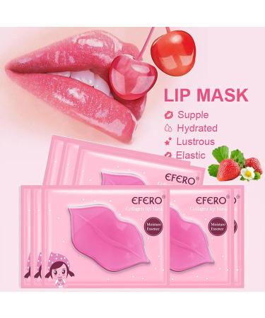 30 Pairs Lip & Under Eye Mask - 24K Crystal Collagen Patches for Puffy Eyes Fine Lines & Dark Circles Nourishing Lip Mask Sheet - Buy Online on GoSupps.com