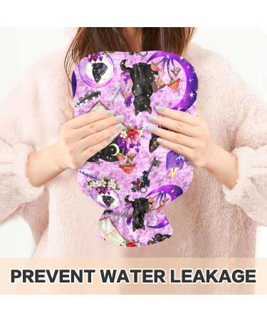 Naanle Halloween Black Cat Hot Water Bottle - 2L Heat & Cold Therapy | Large Warm Water Bottle with Transparent Bag for Bed & Pain Relief - Buy Online on GoSupps.com