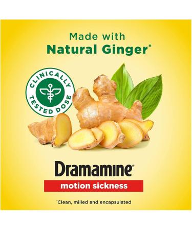 Dramamine Non-Drowsy Naturals Motion Sickness Relief Capsules - Pack of 3 (18 ea) | International Shipping - Buy Online on GoSupps.com