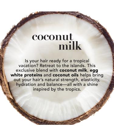 OGX Coconut Milk Anti-Breakage Hair Serum - Strength & Shine Leave-In Treatment 4 fl oz | Paraben & Sulfate Free - Buy Online on GoSupps.com