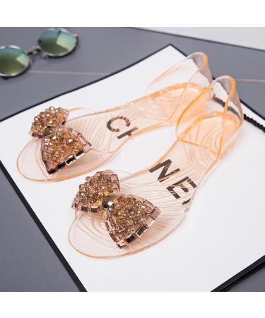 HSYHKDSY Women's Glitter Flat Sandals - Elegant & Comfortable Summer Shoes for Holiday - Size 6 UK - Buy Online on GoSupps.com