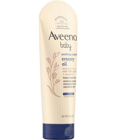 Aveeno Baby Soothing Hydration Creamy Oil - Fragrance Free, 8 oz (227 g) - Buy Online on GoSupps.com