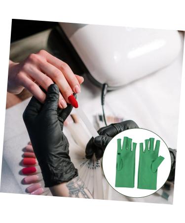 Gogogmee 1 Pair Nail Gloves Nail Fingerless Manicure Gloves Nail Art Tools Manicure Gloves Fingerless Gloves UV Shield Gloves Sunscreen Gloves 20X8X0.4CM - Buy Online on GoSupps.com
