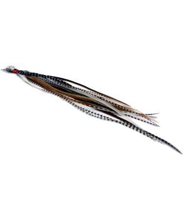 20 Long Natural Feather Hair Extensions with Rings & Loop (B Grade) - Mixed Naturals - Buy Online on GoSupps.com