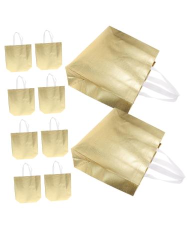 Milisten 10pcs Gift Bags Large Party Gift Bags Festival Gift Bags with Handles Packing Bags Large Gift Bag Wrapping Bags for Presents Tote Bags Bouquet Bags Cloth Welcome Decorations