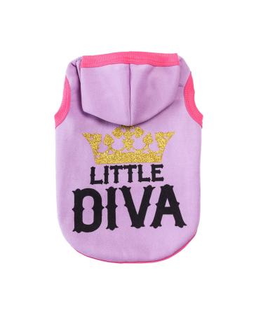 AMAONE Dog coat Chihuahua puppy leopard-Bowknot-rosa-pussy-twinter-hundredth-tight knitted jacket pilot clothing dog jacket Small dogs (0221debka-Purple XL) XL 0221debka-Lila