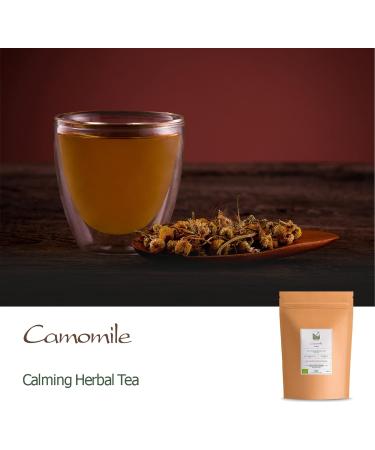Organic Chamomile Flower Tea - Soothing & Relaxing 300g | Premium Dried Chamomile for Wellness - Buy Online on GoSupps.com