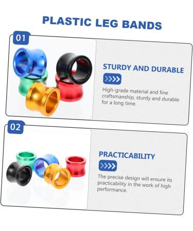 BESPORTBLE 80 Pcs Pigeon Foot Ring Metal Brackets Kickstand Chicken Wite Parrot Pigeon Gear Aluminum Poultry 0.8X0.8X0.8CMx4pcs As Shownx4pcs - Buy Online on GoSupps.com