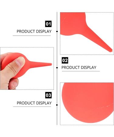 MILISTEN Hand Bulb Ear Syringe - 30ml Rubber Squeeze Bulb for Ear & Nose Cleaning | Red Ear Washing Tool - Buy Online on GoSupps.com