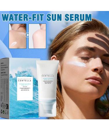 Centella Sunscreen Spf 50 Korean Sunscreen Madagascar Face Moisturiser Centella Face Sun Cream for Refreshing Non-Greasy Sweatproof No White Cast(2 50ml) - Buy Online on GoSupps.com