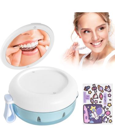 Prosdese Mirror Denture Box with Filter - Portable Bite Can & Toothpaste Tin for Safe Storage of Braces Bite Rail & False Teeth - International Shipping Available - Buy Online on GoSupps.com