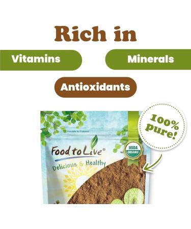 Food to Live Organic Red Reishi Mushroom Powder 12 Ounces All Natural Vegan Superfood for Immunity and Holistic Wellness. Rich in Antioxidants & Nutrients. Non-GMO. 100% Pure. Great for Smoothies. 12 Ounce (Pack of 1) - Buy Online on GoSupps.com