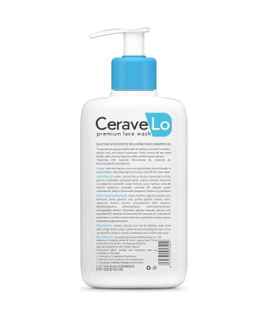Salicylic Acid Face Wash | Rejuvenating Cleanser Gel for Dry Rough Skin | Fragrance & Paraben Free | 8 fl oz - Premium Formula with Ceramides Niacinamide & Hyaluronic Acid - Buy Online on GoSupps.com