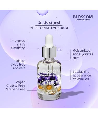 Blossom All Natural Organic Eyel Serum | Cruelty-Free Essential Oils Real Flowers | Made in USA | 0.5 fl. oz. - Fall Medley - Buy Online on GoSupps.com