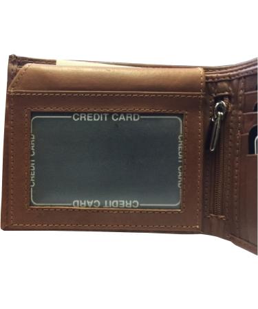 BMF Embroidered Genuine Leather Wallet Brown Authentic - Buy Online on GoSupps.com