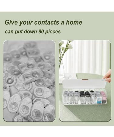AirTime Pink Storage Organizer for Colored & Disposable Contact Lenses - Universal Transparent Box for All Brands - Ideal for Daily Use - Buy Online on GoSupps.com