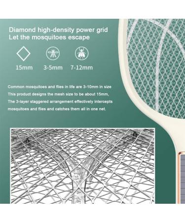 Electric Mosquito Killer Electric Mosquito Swatter 2 in 1 Summer Fly Swatter Trap Flies Insect Killer Pest Control Dark Green - Buy Online on GoSupps.com