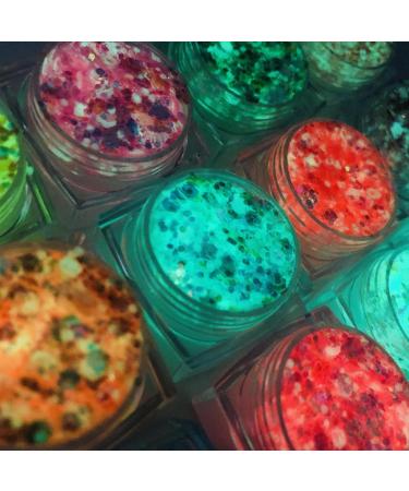  Generisch Glitter body makeup glitter face and body makeup 12 large glitter colors glitter gel shimmering liquid eyeshadow gel makeup - Buy Online on GoSupps.com