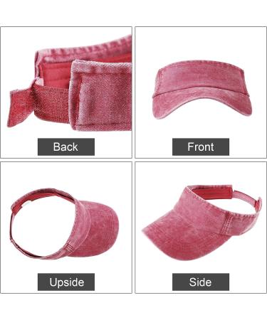 6-Piece Sports Sun Visor Hats for Men and Women - Empty Top Baseball Cap for Running and Tennis - Buy Online on GoSupps.com