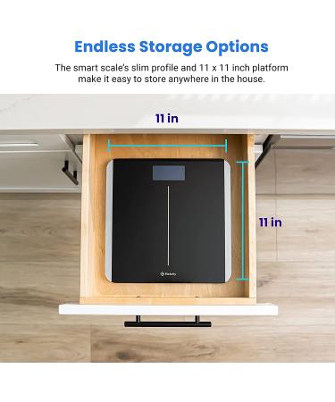Etekcity Smart Bluetooth Bathroom Scale - Body Weight & BMI Tracker, 400 lbs Capacity, 11x11 inches - Buy Online on GoSupps.com