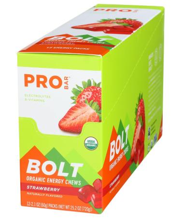 Buy Probar Organic Strawberry Energy Chews - Non-GMO 2.1oz Pack of 12 | Healthy Snacks Worldwide Shipping - Buy Online on GoSupps.com