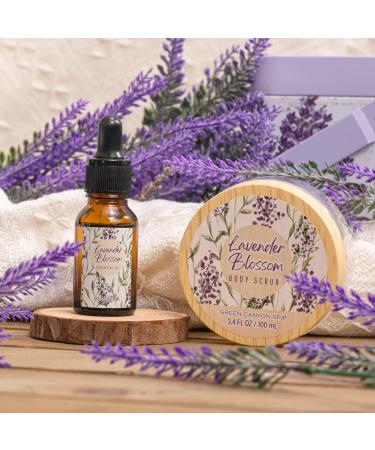 Green Canyon Spa Lavender Bath Gift Set - 11pcs Birthday Gifts for Women, Home Spa Relaxation - Buy Online on GoSupps.com