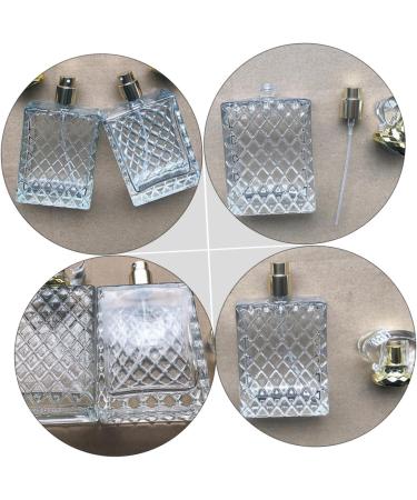 DOITOOL Perfume Bottle Empty Perfume Spray Perfume Cosmetic Container Perfume Spray Liquid Bottle Perfume Container Small Spray Bottle Mini Perfume Square Glass Bottle Pump Casing Travel - Buy Online on GoSupps.com