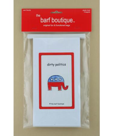 "Dirty Politics" Elephant Barf Bags - Republican Vomit/Sickness Bags (5/pk)