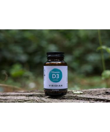 Viridian - Vitamin D3 2000iu - 60 Caps | Contributes to Normal Bones Teeth Muscle Function & Immunity | Vegan Form of Vitamin D | High Strength Dosage | Nutritionist Formulated - Buy Online on GoSupps.com