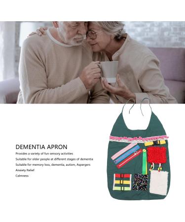Sensory Blanket Apron Fidget Apron for Elderly Fidget Blanket for Dementia Anxiety Relieving Elderly Alzheimer Activities Apron for Memory Loss Dementia - Buy Online on GoSupps.com