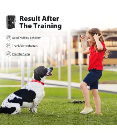 Queenmew Anti Bell Device for Dogs - 3 Modes Ultrasound Bark Control 33ft Range IPX4 Waterproof - Effective Training for Large & Small Dogs Indoors & Outdoors - Buy Online on GoSupps.com
