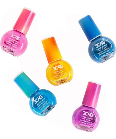 Color Changing Nail Polish Set for Girls & Teens - 5 Non-Toxic Colors - Ages 8 - Buy Online on GoSupps.com