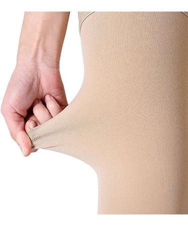 PEDIMEND Open Toe Thigh High Compression Stockings (2PAIR - 4PCS) | Gradient Compression with Silicone Band | Reduce Varicose Veins Promote Blood Circulation | UNISEX | Foot Care BEIGE Beige - Buy Online on GoSupps.com