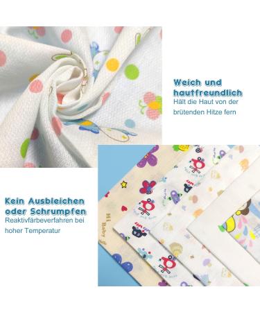 10 Cotton Baby Muslin Washcloths Set - Soft Multi-Purpose Baby Towels for Boys & Girls | Ideal for Facial Care Napkins & Bathing - Buy Online on GoSupps.com