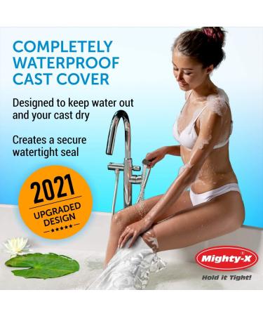 Waterproof Cast Cover Leg Reusable 2pk Protector for Shower - Adult Knee/Ankle/Foot - Half Leg - Buy Online on GoSupps.com