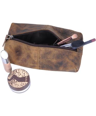 KomalC Leather Zip-Lock Cosmetic Makeup Pouch Bag Pen Pencil Case - SALE | Shop Now! - Buy Online on GoSupps.com