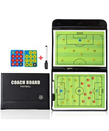 FantasyDay Soccer Magnetic Coach Clipboard with Dry Erase Zipper and Marker Pen - Coaching Strategy Board Kit Foldable and Portable Strategy Coach Board #2