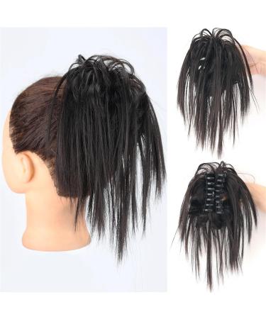 Hair Bun Hairpiece for Women Messy Bun Hair Piece Synthetic Claw Clip Hair Bun Wavy Curly Chignon Hair Extensions Claw Clip Ponytail Hairpieces Hair Scrunchie with Clip for Women Hair Chignons(22) - Buy Online on GoSupps.com