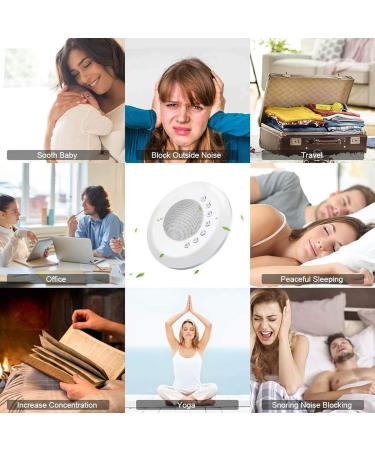 White Noise Machine Portable Sound Machines 28 Soothing Sounds Sleep Noise Maker Ideal Gifts for Kids Adult Bedside Travel Nursery Camping - Buy Online on GoSupps.com