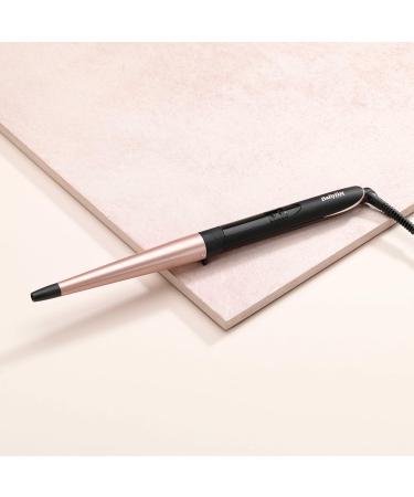 Babyliss Rose Quartz Conical Curling Iron C454E - 13-25mm Cone for Natural Curls & Beach Waves - Pink Black - International Shipping - Buy Online on GoSupps.com