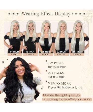 Hetto Tape In Extensions | Real Hair Black 40cm 50g - Invisible Thick Hair Extensions - Buy Online on GoSupps.com