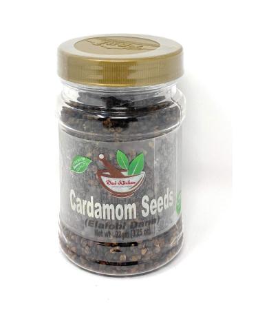 Desi Kitchen Spices All Natural | Salt Free | Vegan | NON GMO | Indian Cardamom Seeds (Elaichi Dana) 3.25oz Freshness and Aroma Guaranty