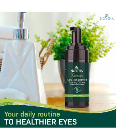 Demodex Eyelid Cleanser Foam | Tea Tree Oil Formula for MGD, Stye & Eye Irritations | Daily Face Wash 3.38 fl oz - Buy Online on GoSupps.com